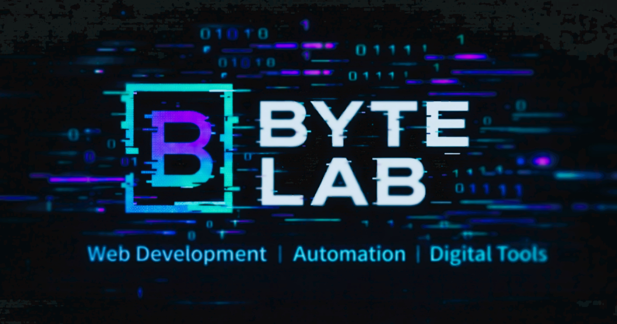 Byte Lab | Web Design · Digital Menus · AI Consultancy — Christian ...